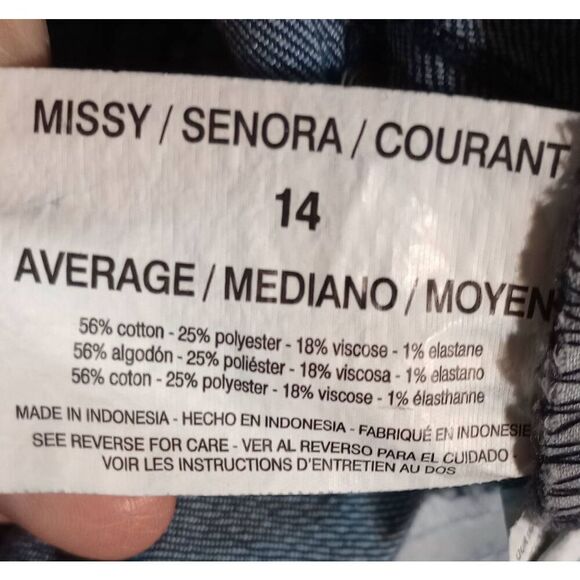 Gloria Vanderbilt Jeans Ladies 14 Straight Leg Dark Wash Slimming Effect - Picture 7 of 8